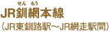JR釧網本線（JR東釧路駅～JR網走駅間）