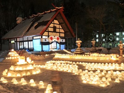 定山渓温泉雪灯路2012